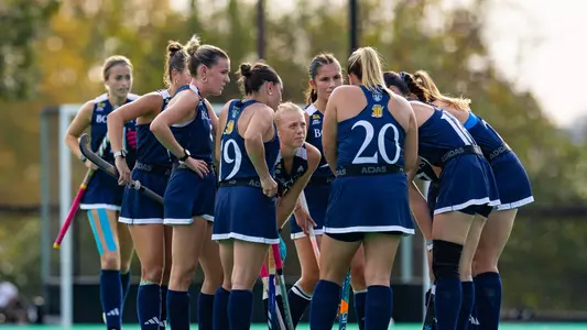 Field Hockey team huddle