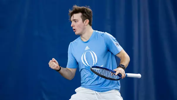 Csanad Nyaradi celebrates