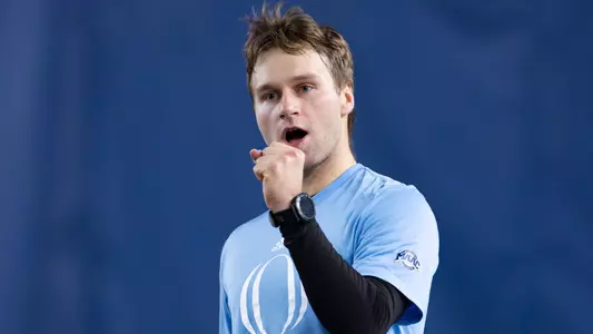 Daniel Velek celebrating