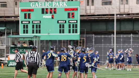 Quinnipiac MLAX Huddle at Manhattan (4/27 in MAAC Qfinals)
