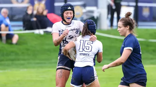 Women's Rugby Celebrates a Try in Hamden (Sept. 29, 2024)