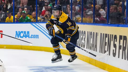 Jacob Quillan Skates In The Frozen Four (April 8, 2023 in Tampa, Fla.)