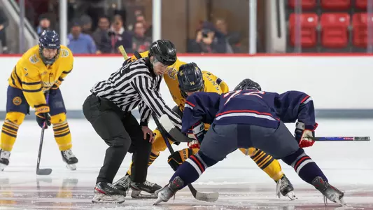 Victor Czerneckianair Takes Opening Faceoff (Jan. 24, 2025 in Fairfield, Conn.)