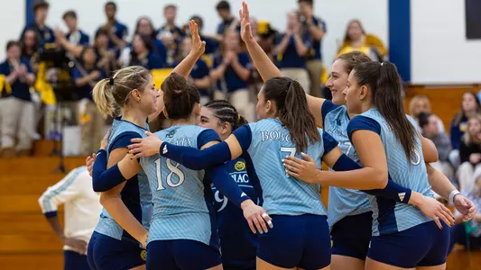 Bobcats Celebrate Point in Win over Fairfield (Oct. 24, 2025)