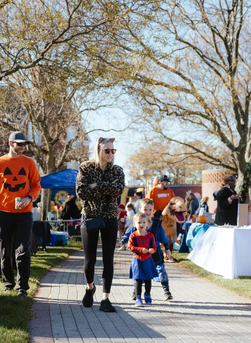 The Hamden Community Comes Together to Celebrate Boo Bash 2025, an annual event hosted by Quinnipiac University's Athletic Department and its student-athletes.