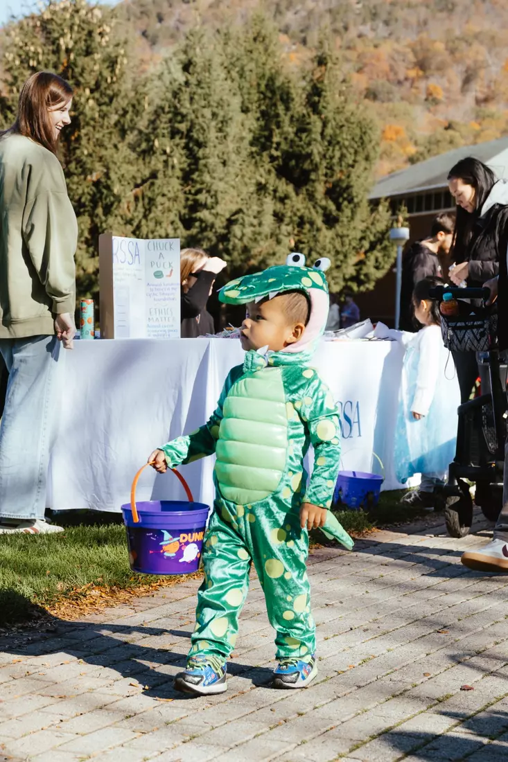 The Hamden Community Comes Together to Celebrate Boo Bash 2025, an annual event hosted by Quinnipiac University's Athletic Department and its student-athletes.