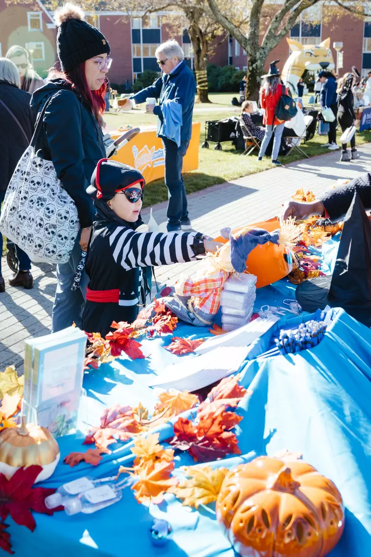 The Hamden Community Comes Together to Celebrate Boo Bash 2025, an annual event hosted by Quinnipiac University's Athletic Department and its student-athletes.