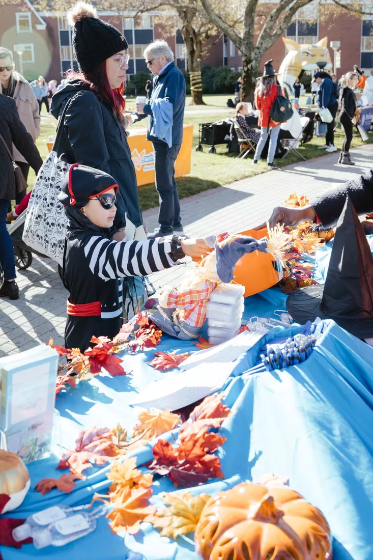 The Hamden Community Comes Together to Celebrate Boo Bash 2025, an annual event hosted by Quinnipiac University's Athletic Department and its student-athletes.