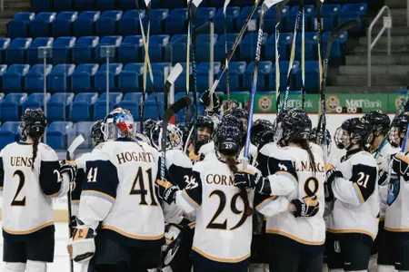 Team celebrates after shutout win (11.1.25 in Hamden, C.T.)