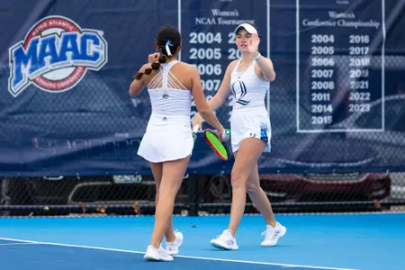 Willow Renton and Caitlin Flower vs Merrimack (3.29.2025 in Hamden, C.T.)