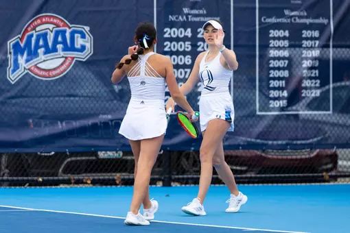 Willow Renton and Caitlin Flower vs Merrimack (3.29.2025 in Hamden, C.T.)