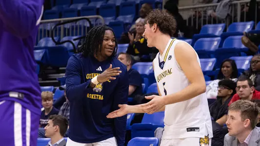 Jaden Zimmerman and Chris Skenderi Celebrate vs. CCNY (11/19/2025 in Hamden, CT)