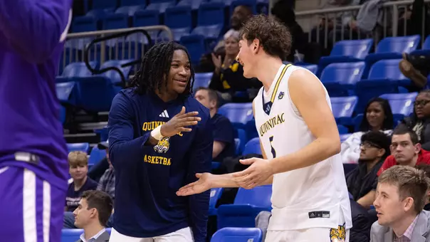 Jaden Zimmerman and Chris Skenderi Celebrate vs. CCNY (11/19/2025 in Hamden, CT)