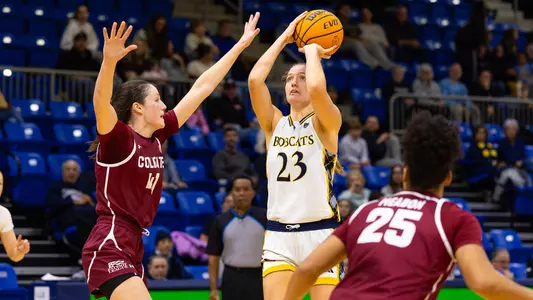 Anna Foley Drills Shot In Win Over Colgate (Nov. 23, 2025 in Hamden, Conn.)