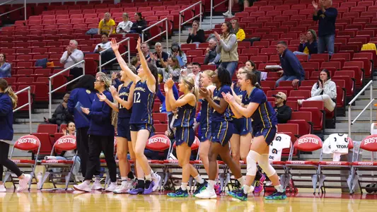 Bobcats Celebrate Win over BU (11.3.25 in Boston, MA)