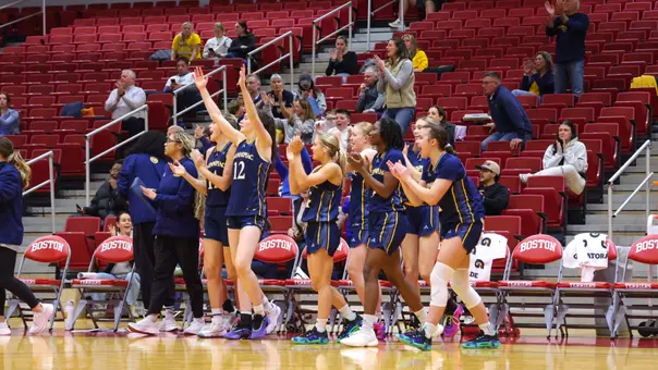 Bobcats Celebrate Win over BU (11.3.25 in Boston, MA)