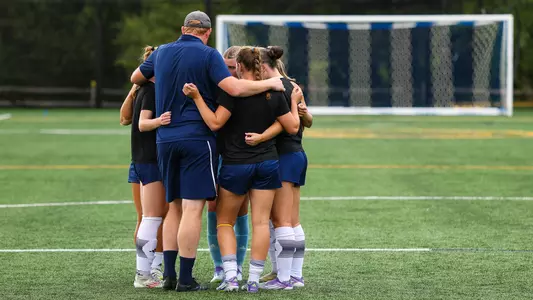 Women's Soccer Pregame Huddle Against Syracuse (Aug. 28, 2025)