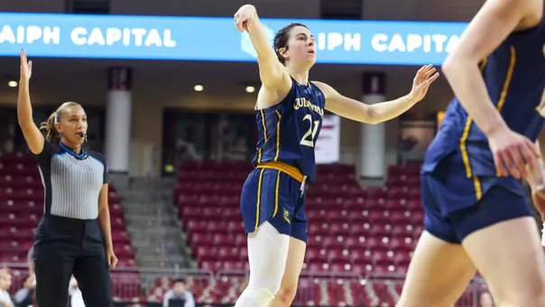 Jackie Grisdale Drills Three-Pointer for 1,000th Career Point in Win over Boston College (Dec. 3, 2025 in Chestnut Hill, MA)