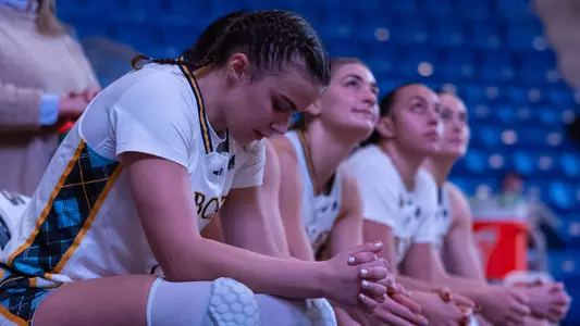 Starters Sit on Bench Prior to Being Announced (Vs Colgate, Nov. 23, 2025 in Hamden, Conn.)