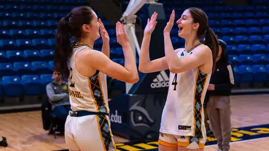 Grace LaBarge and Ella O'Donnell against Sacred Heart (Feb. 13)