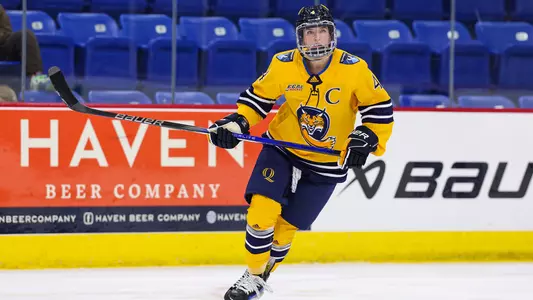 Kendall Cooper skates in a game against Providence at M&T Bank Arena (Oct. 8, 2024)