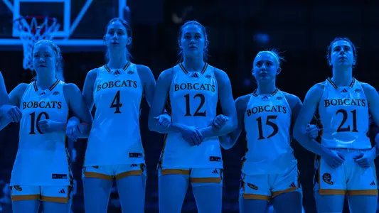 Women's Basketball During the National Anthem Against Sacred Heart (Feb. 13, 2025)