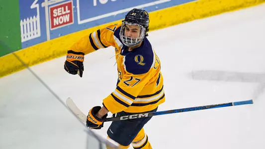 Andon Cerbone Celebrates His Goal vs. Brown (March 14, 2025 in Hamden, Conn.)