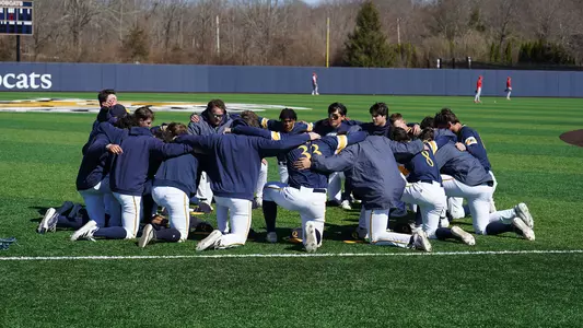 Bobcats Team Huddle Versus Marist (March 23, 2025)
