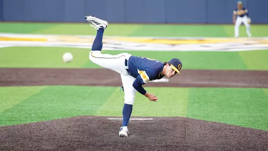 Josh Lajoie Fires a Pitch Against Yale (April 15, 2025)