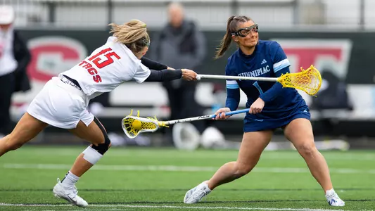 Peyton Choma Rips a Free-Position Shot vs. Fairfield (April 2, 2025 in Fairfield, Conn.)