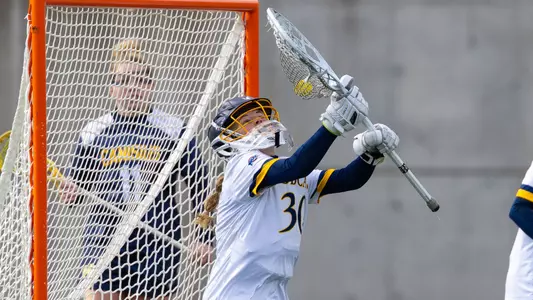 Shannon Alden Makes a Save Against Canisius (April 16, 2025 in Hamden, Conn.)