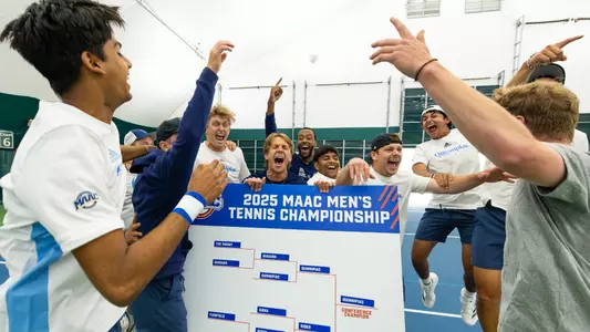 Men's Tennis celebrates their MAAC Tournament Championship (April 27, 2025)