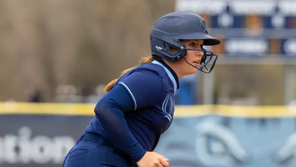 Madison Waltke running the bases in a game against Mount (April 13, 2025)