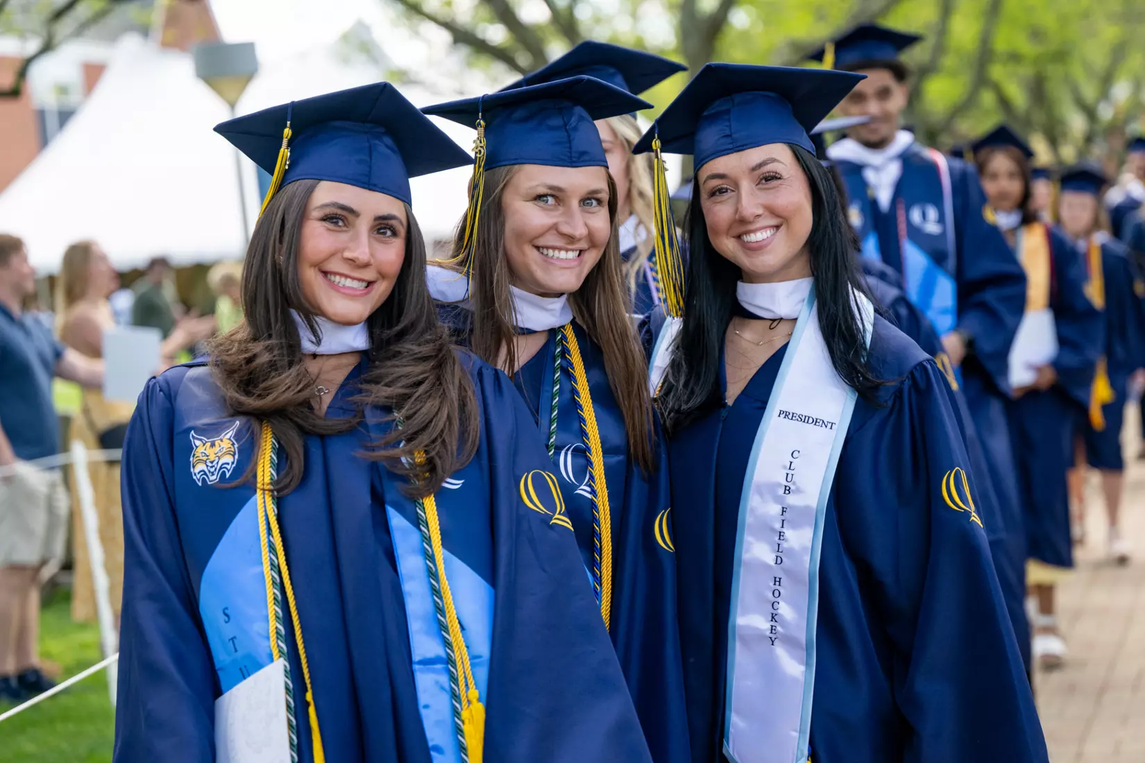 Quinnipiac University holds commencement exercises for the College of Arts and Sciences and the School of Communications Saturday, May 10, 2025, on the Mount Carmel Campus Quad.
