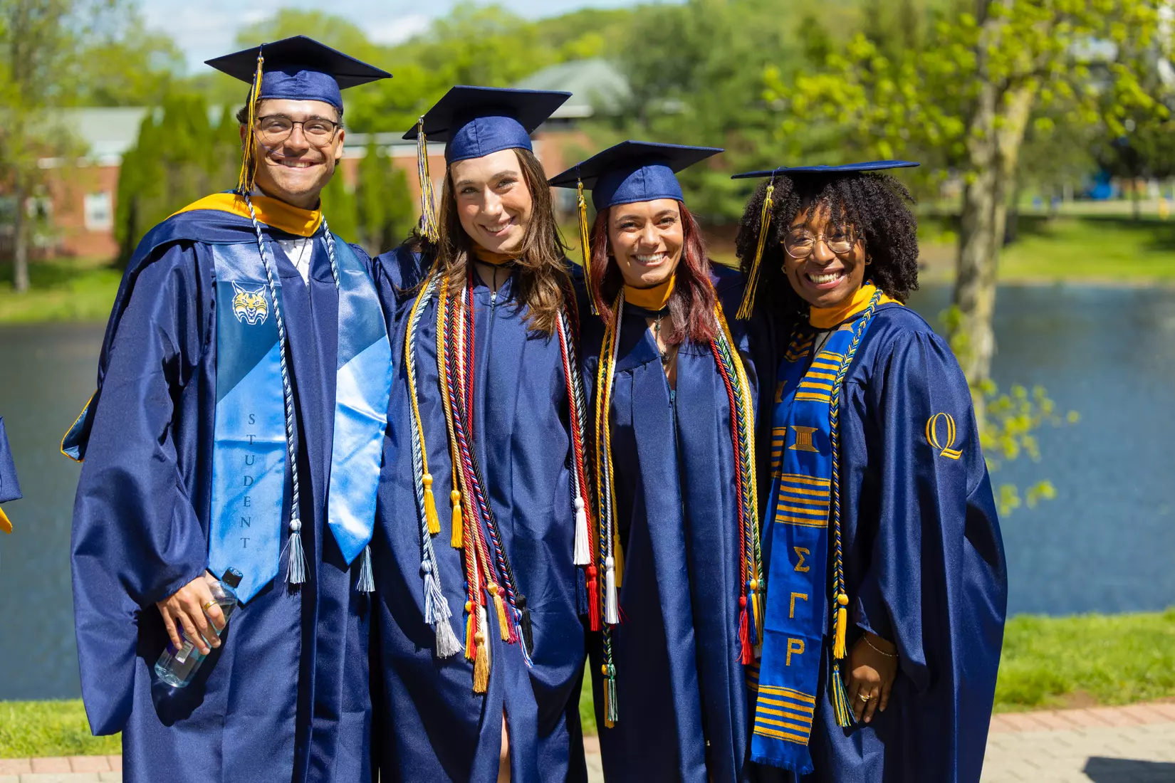 Quinnipiac University holds commencement exercises for the College of Arts and Sciences and the School of Communications Saturday, May 10, 2025, on the Mount Carmel Campus Quad.