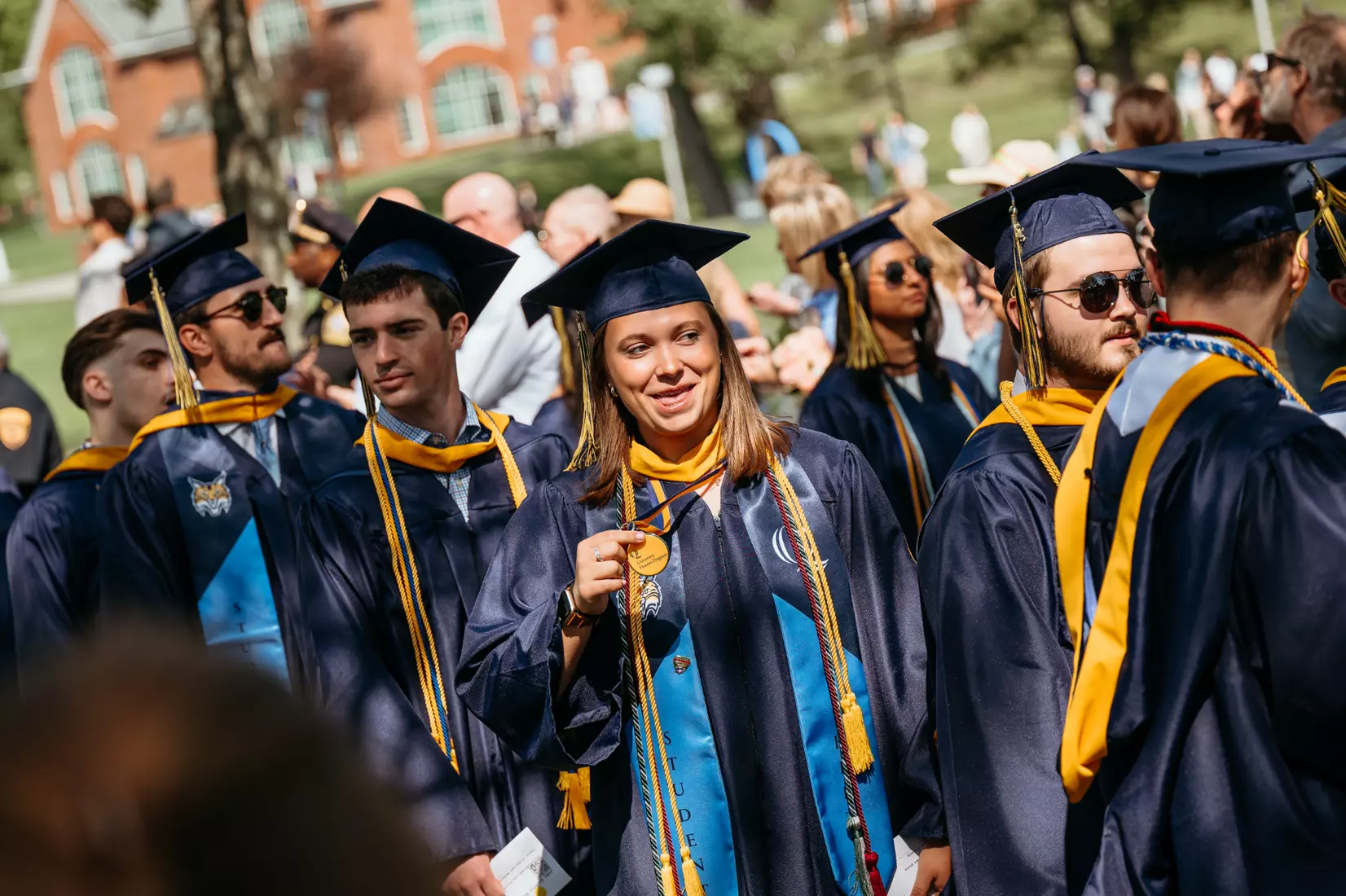 Quinnipiac University School of Business and School of Computing and Engineering attend their respective schools’ commencement ceremonies at the Mount Carmel Campus on Sunday, May 11, 2025.