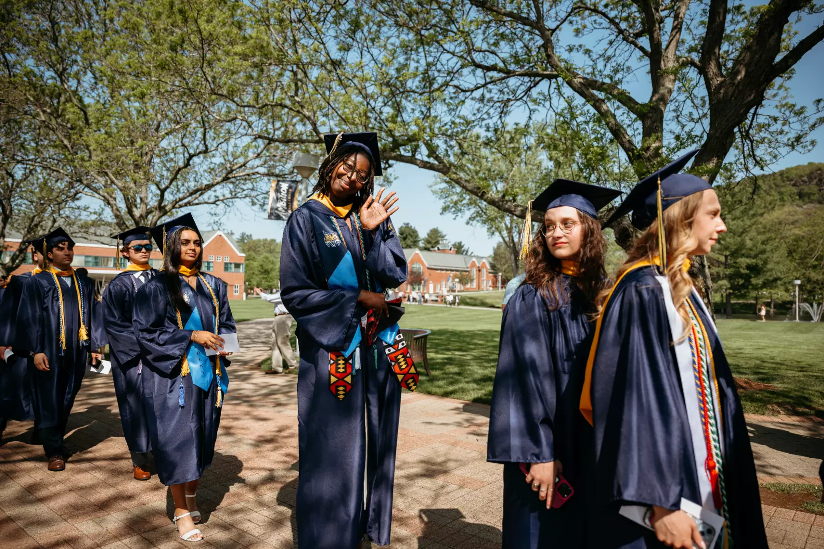 Quinnipiac University School of Business and School of Computing and Engineering attend their respective schools’ commencement ceremonies at the Mount Carmel Campus on Sunday, May 11, 2025.