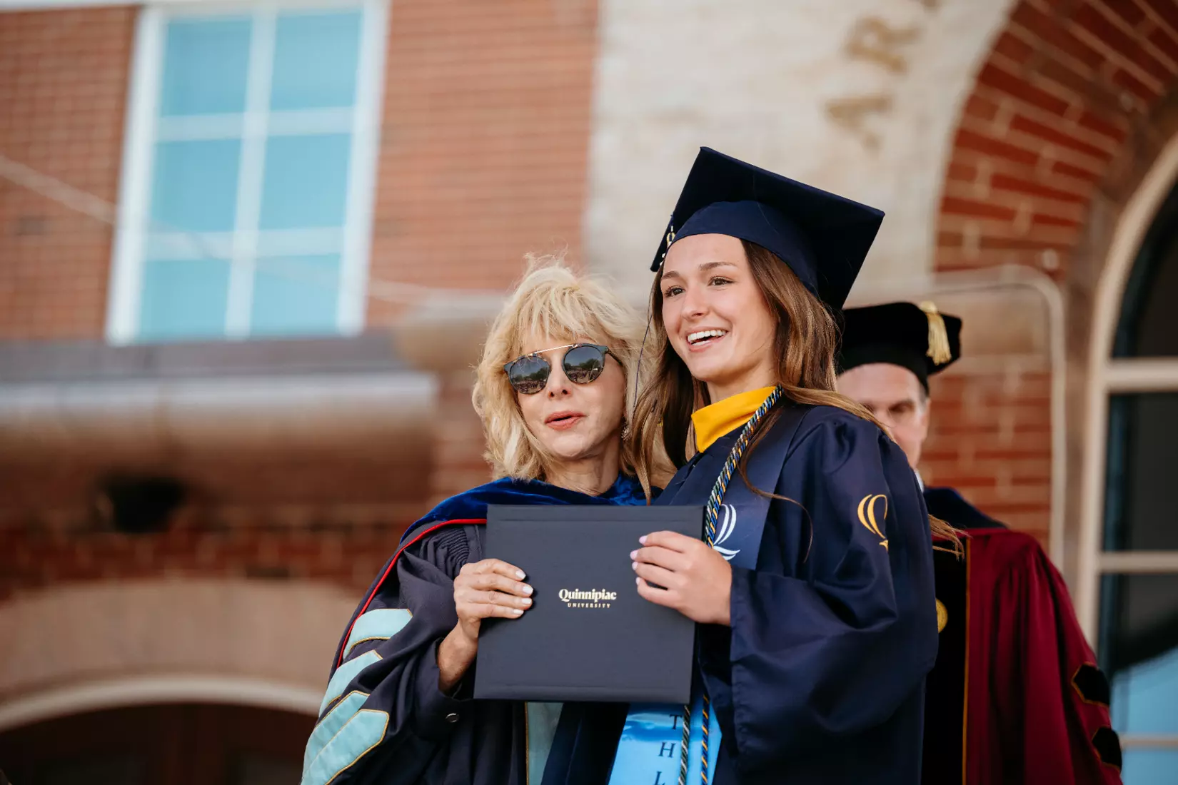 Quinnipiac University School of Business and School of Computing and Engineering attend their respective schools’ commencement ceremonies at the Mount Carmel Campus on Sunday, May 11, 2025.