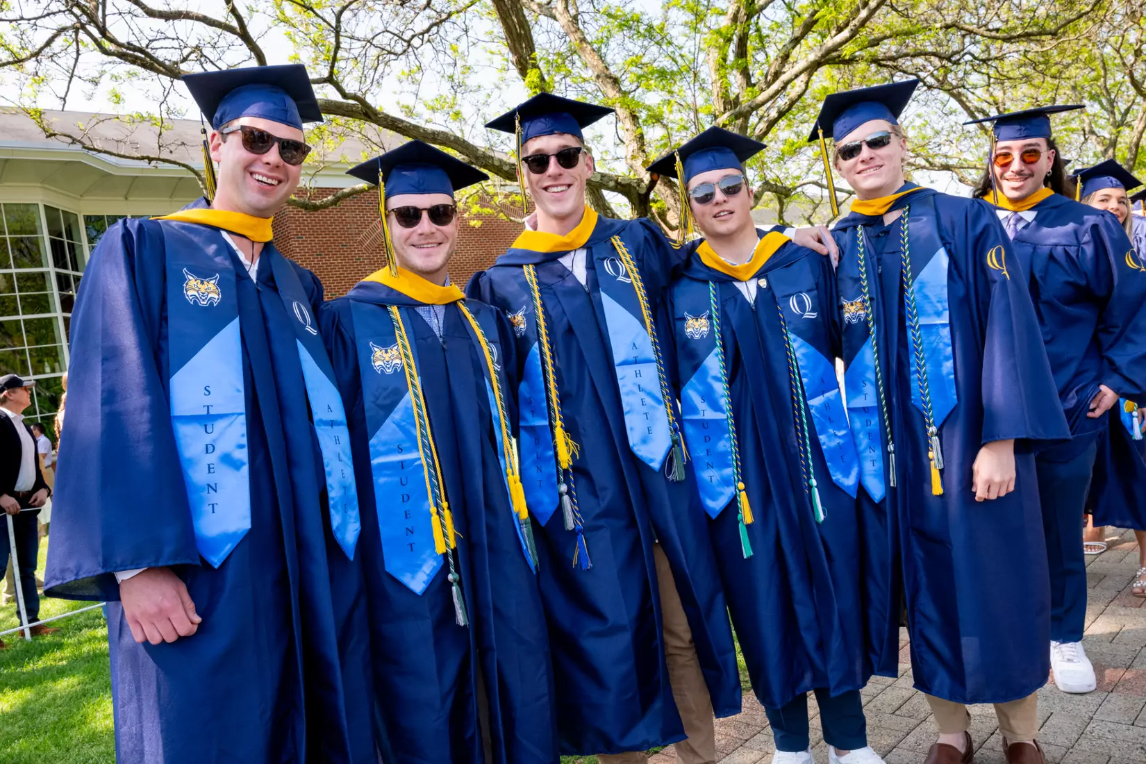 5/11/2025: Quinnipiac University School of Business and the School of Computing and Engineering attend their respective schools’ commencement ceremonies at the Mount Carmel Campus on Sunday, May 11, 2025.