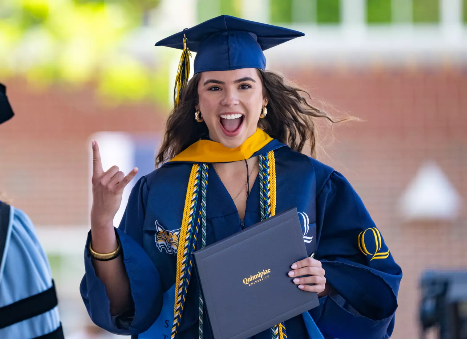 5/11/2025: Quinnipiac University School of Business and the School of Computing and Engineering attend their respective schools’ commencement ceremonies at the Mount Carmel Campus on Sunday, May 11, 2025.