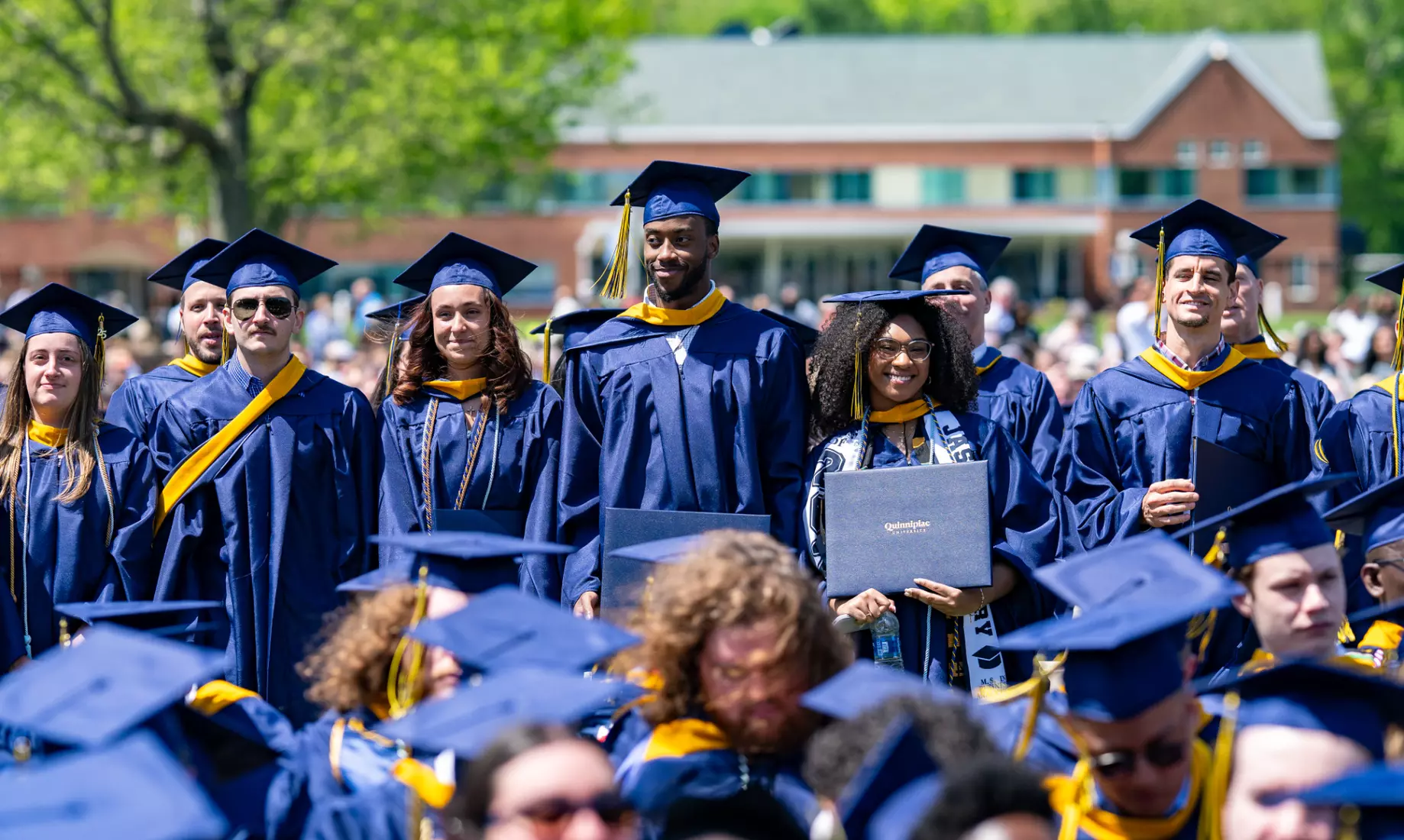 5/11/2025: Quinnipiac University School of Business and the School of Computing and Engineering attend their respective schools’ commencement ceremonies at the Mount Carmel Campus on Sunday, May 11, 2025.