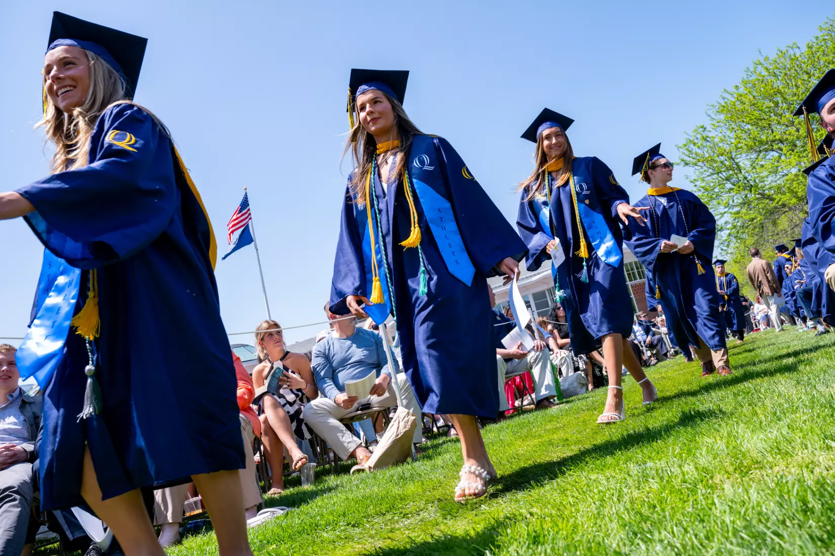 5/11/2025: Quinnipiac University School of Business and the School of Computing and Engineering attend their respective schools’ commencement ceremonies at the Mount Carmel Campus on Sunday, May 11, 2025.