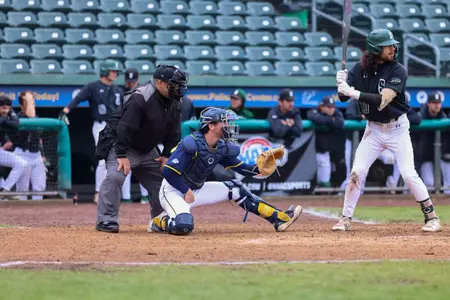 Cole Constable Catching against Siena (May 21, 2025 in Pomona, NY)