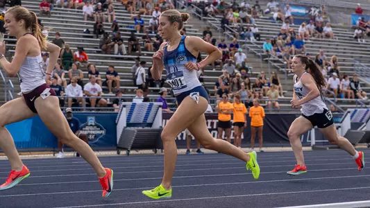 Alessandra Zaffina Runs in Front of the Hodges Stadium Grandstand (May 31, 2025 in Jacksonville, Fla.)