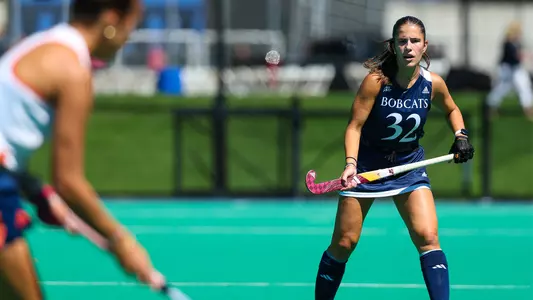 Jule Hoefer in a game against Bucknell in Hamden, Conn. (Aug. 31, 2025)