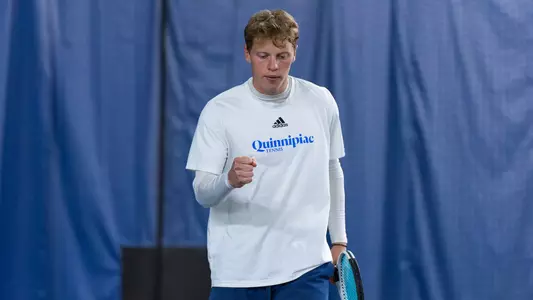 Elias Hoxha Celebrates a Point