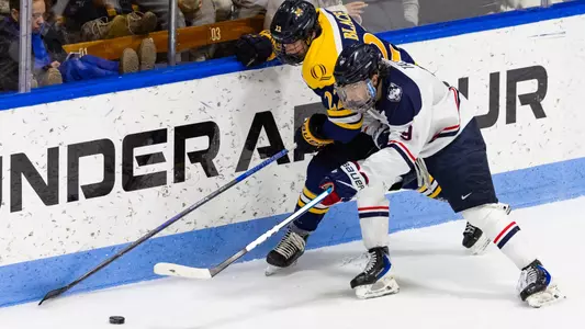 Braden Blace Fights for the Puck (Jan. 24, 2026 in New Haven, Conn.)