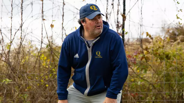 David Scrivines Coaches at the 2025 MAAC Championships
