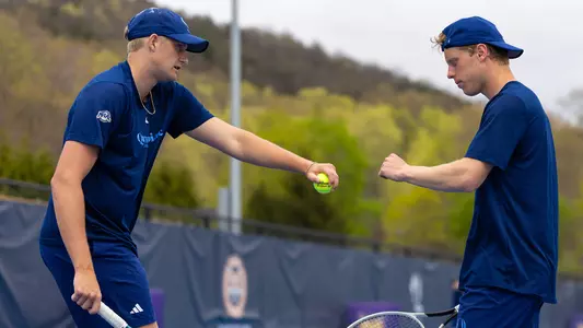 Finn Burridge and Elias Hoxha Celebrate Point