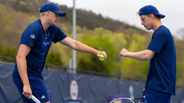 Finn Burridge and Elias Hoxha Celebrate Point